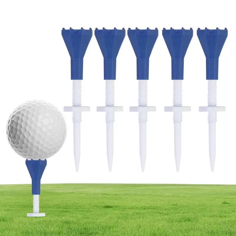 Golf Tees Training Tool 5pcs Limit Golf Ball Pegs Stable Structure Golf Practicing Tool For Court And Driving Range Mats
Golf Tees Training Tool 5pcs Limit Golf Ball Pegs Stable Structure Golf Practicing Tool For Court And Driving Range Mats