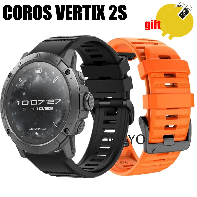Ремешок для COROS VERTIX 2S, браслет Easyfit, быстросъемный силиконовый ремешок для часов, Защитная пленка для экрана
Ремешок для COROS VERTIX 2S, браслет Easyfit, быстросъемный силиконовый ремешок для часов, Защитная пленка для экрана