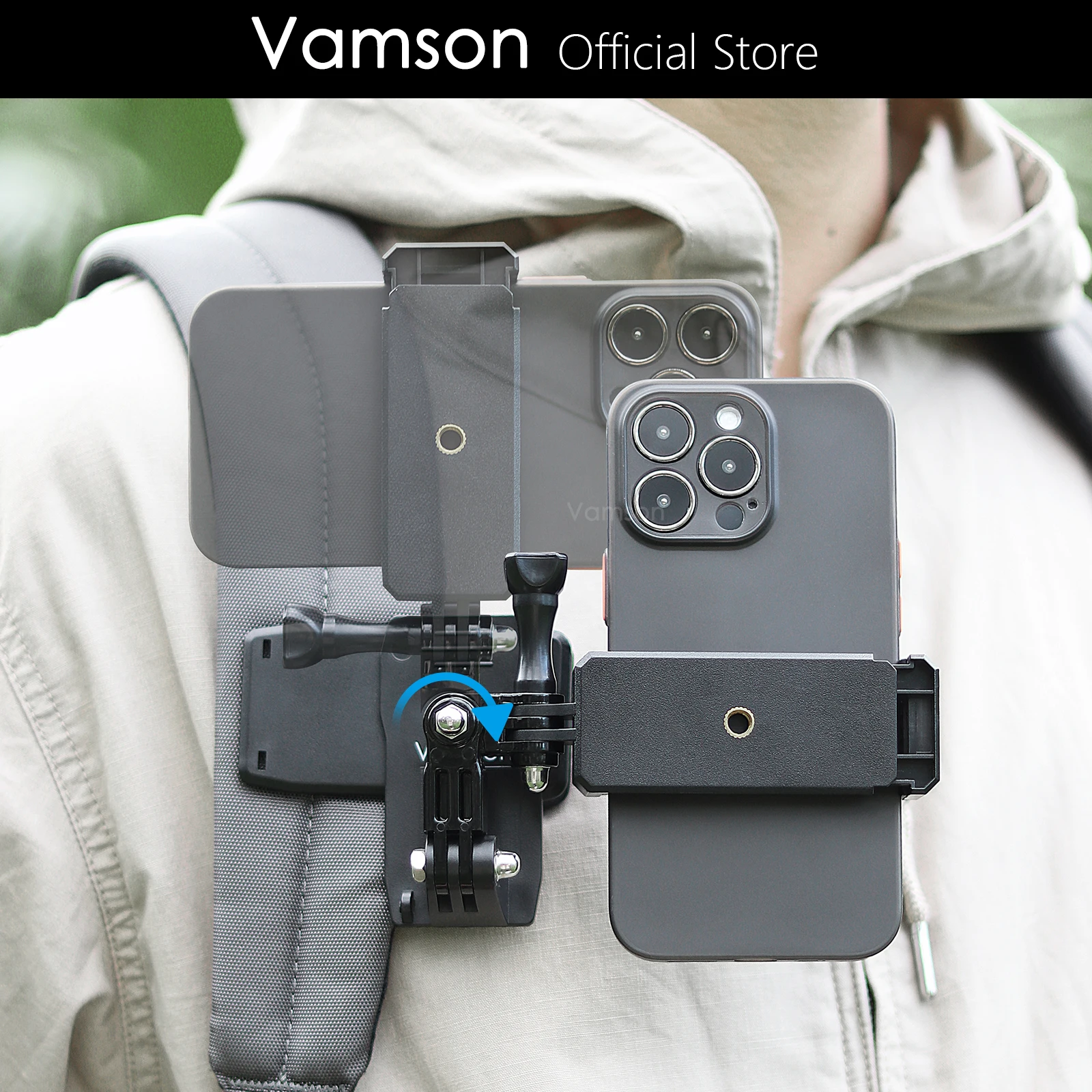 Зажим для рюкзака Vamson вращающийся на 360 ° для мобильных телефонов, смартфонов, iPhone, крепление на плечо с ремнем для Gopro 11 Insta360 x3 One x2 Dji
Зажим для рюкзака Vamson вращающийся на 360 ° для мобильных телефонов, смартфонов, iPhone, крепление на плечо с ремнем для Gopro 11 Insta360 x3 One x2 Dji