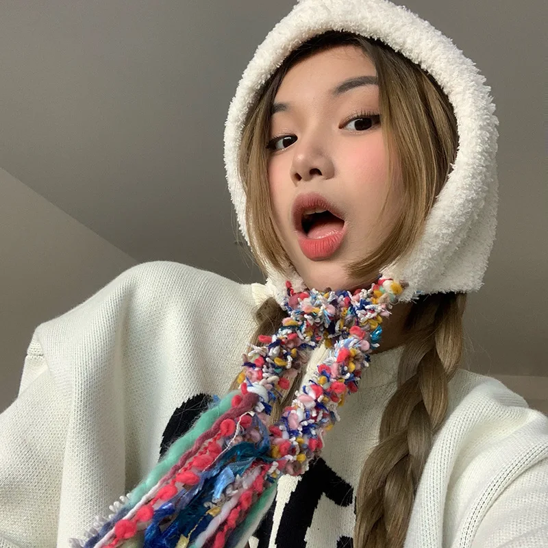 Plush Winter Girl's Beanies Gypsy Style Color Long Braid Keep Warm Fashion Ear Protection Wool Cap Ear Protection Lei Feng Cap
Plush Winter Girl's Beanies Gypsy Style Color Long Braid Keep Warm Fashion Ear Protection Wool Cap Ear Protection Lei Feng Cap