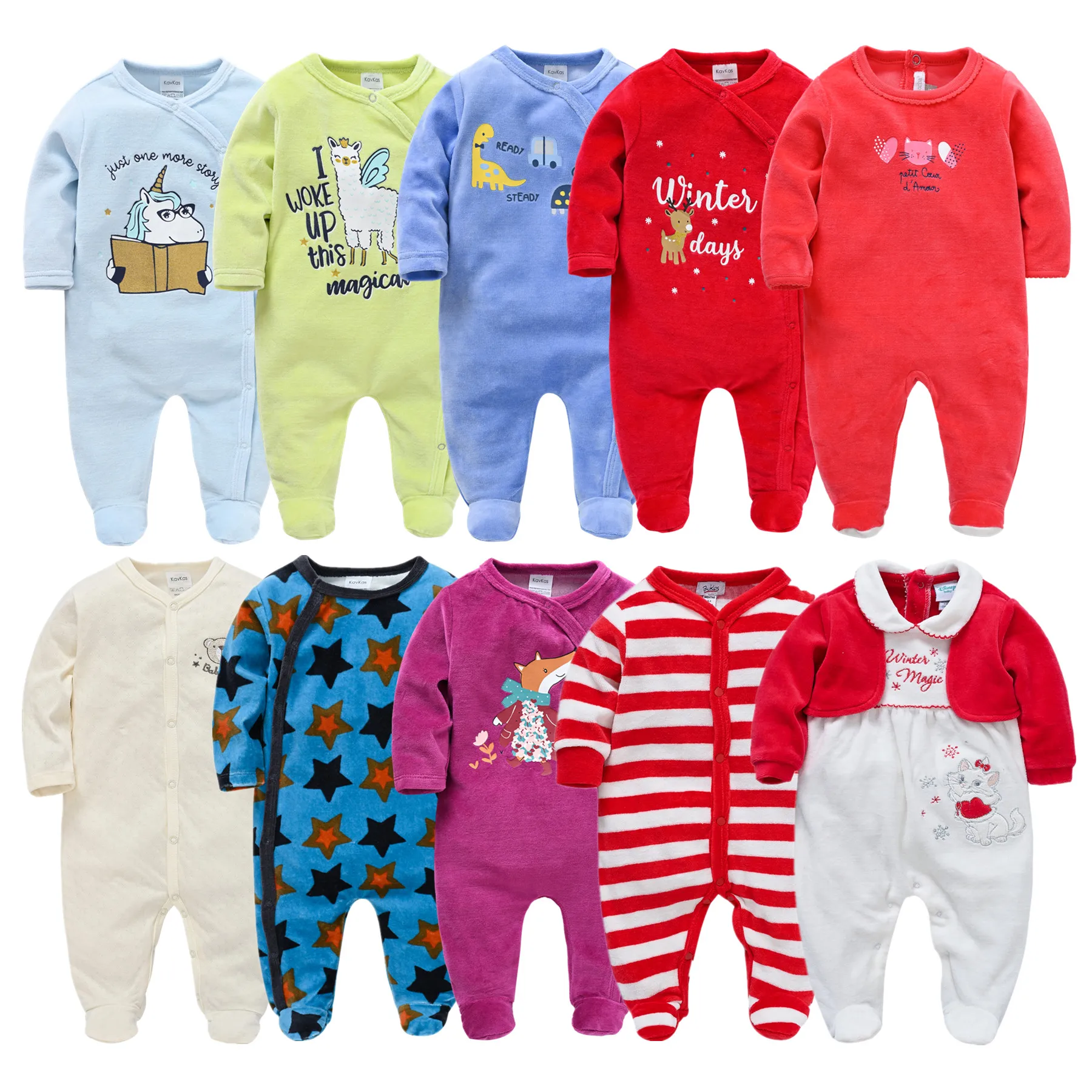Unisex Winter Autumn Newborn Baby Rompers Pjiamas Infant Onesies Velvet Warm Jumpsuit Baby Boys Overalls Toddler Girls Clothing
Unisex Winter Autumn Newborn Baby Rompers Pjiamas Infant Onesies Velvet Warm Jumpsuit Baby Boys Overalls Toddler Girls Clothing