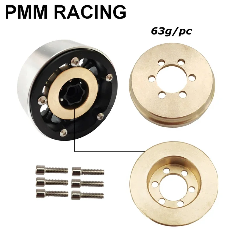 Universal Metal Wheel hub brass counterweight 1.9 inch 2.2 inch For 1/10 RC Crawler Car SCX10 Traxxas TRX4 D90 D110 TRX6
Universal Metal Wheel hub brass counterweight 1.9 inch 2.2 inch For 1/10 RC Crawler Car SCX10 Traxxas TRX4 D90 D110 TRX6