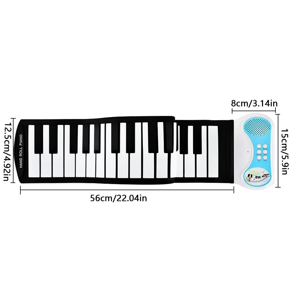 Portable Piano Beginner 37 Keys 1 1 Foldable Piano Practise Silicone Keyboard with Speaker
Portable Piano Beginner 37 Keys 1 1 Foldable Piano Practise Silicone Keyboard with Speaker