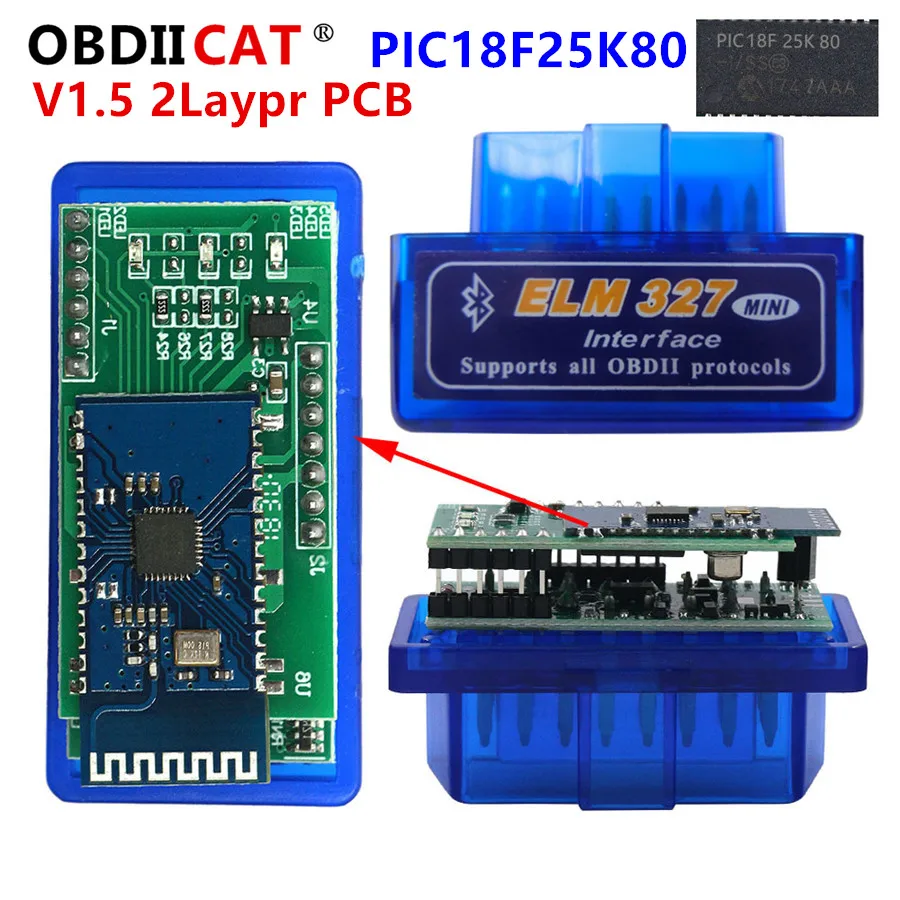 

Super Mini ELM327 V2.1 Bluetooth-Compatible OBD2 Scanner Bluetooth ELM 327 Android IOS Car Diagnostic Tool OBD II Code Reader