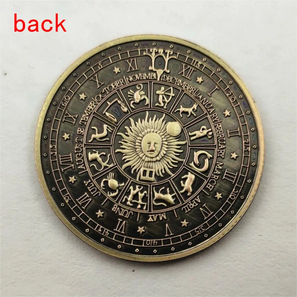 Sun And Moon Badge Coin Creative Bronze Sun Constellation Moon Disk Commemorative Coin Waterproof Send Exquisite Gift 
Sun And Moon Badge Coin Creative Bronze Sun Constellation Moon Disk Commemorative Coin Waterproof Send Exquisite Gift
