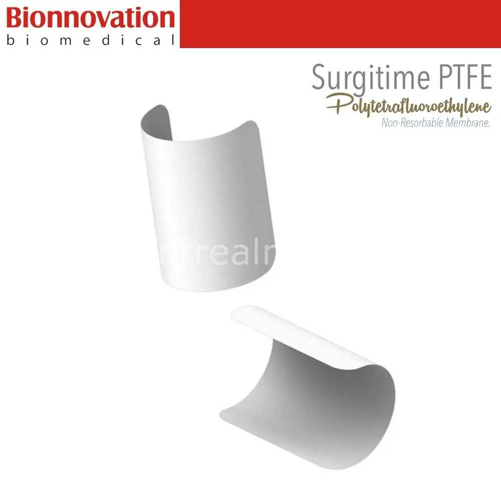 Bionnovation - Surgitime Ptfe Membrane - are non-resorbable PTFE membranes , of synthetic origin and 100% biocompatible - 20*30
Bionnovation - Surgitime Ptfe Membrane - are non-resorbable PTFE membranes , of synthetic origin and 100% biocompatible - 20*30