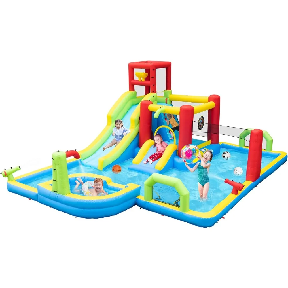 Inflatable Water Slides Park, Large Water Castle for Kids Fun Outdoor Jumping Inflatable Bouncers
Inflatable Water Slides Park, Large Water Castle for Kids Fun Outdoor Jumping Inflatable Bouncers