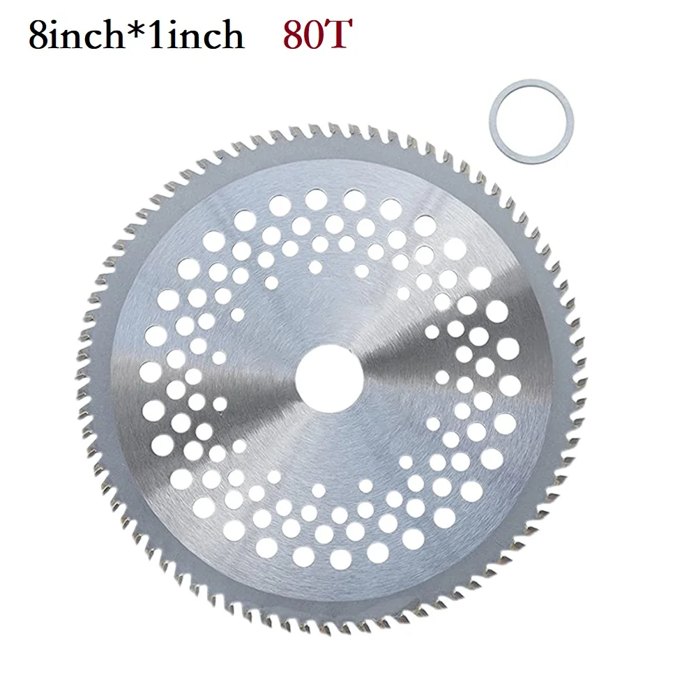 8 Inch 80T Brush Cutter Blade Tree Trimmer Saw Blade Carbide Lawn Mower Cutter Replacement Circular Saw Blade For Cutting Grass
8 Inch 80T Brush Cutter Blade Tree Trimmer Saw Blade Carbide Lawn Mower Cutter Replacement Circular Saw Blade For Cutting Grass