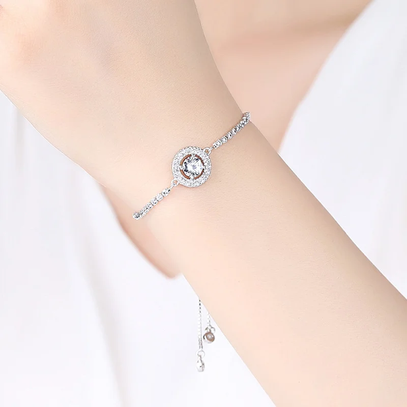 2022 New Fashion Luxury Holy Light Micro Inlaid Zircon Adjustable Silver Bracelet Ladies Bracelet Wedding Bracelet Gift Jewelry
2022 New Fashion Luxury Holy Light Micro Inlaid Zircon Adjustable Silver Bracelet Ladies Bracelet Wedding Bracelet Gift Jewelry