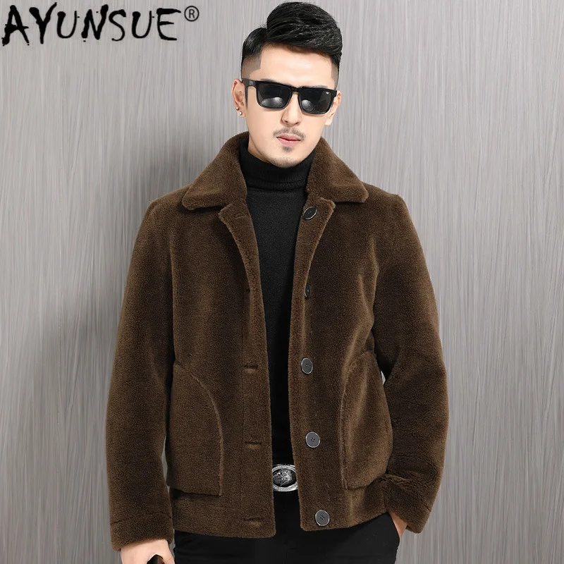Real Fur Coat Men Autumn Winter Sheep Shearing 100% Wool Jacket Plus Size Korean Clothes Two Side Wear YFN9101 J4958
Real Fur Coat Men Autumn Winter Sheep Shearing 100% Wool Jacket Plus Size Korean Clothes Two Side Wear YFN9101 J4958