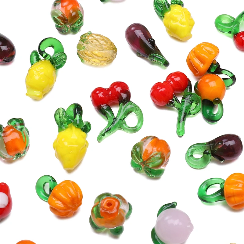 1pcs Fancy Glass Lampwork Loose Bead Fruits Vegetables Beads for DIY Making Bracelet Necklace Earring Jewelry Accessories
1pcs Fancy Glass Lampwork Loose Bead Fruits Vegetables Beads for DIY Making Bracelet Necklace Earring Jewelry Accessories