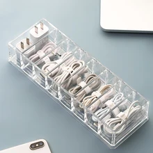Cable Storage Box Transparent Plastic Data Line Storage Container for Desk Stationery Multifunctional headset Data charging line
Cable Storage Box Transparent Plastic Data Line Storage Container for Desk Stationery Multifunctional headset Data charging line