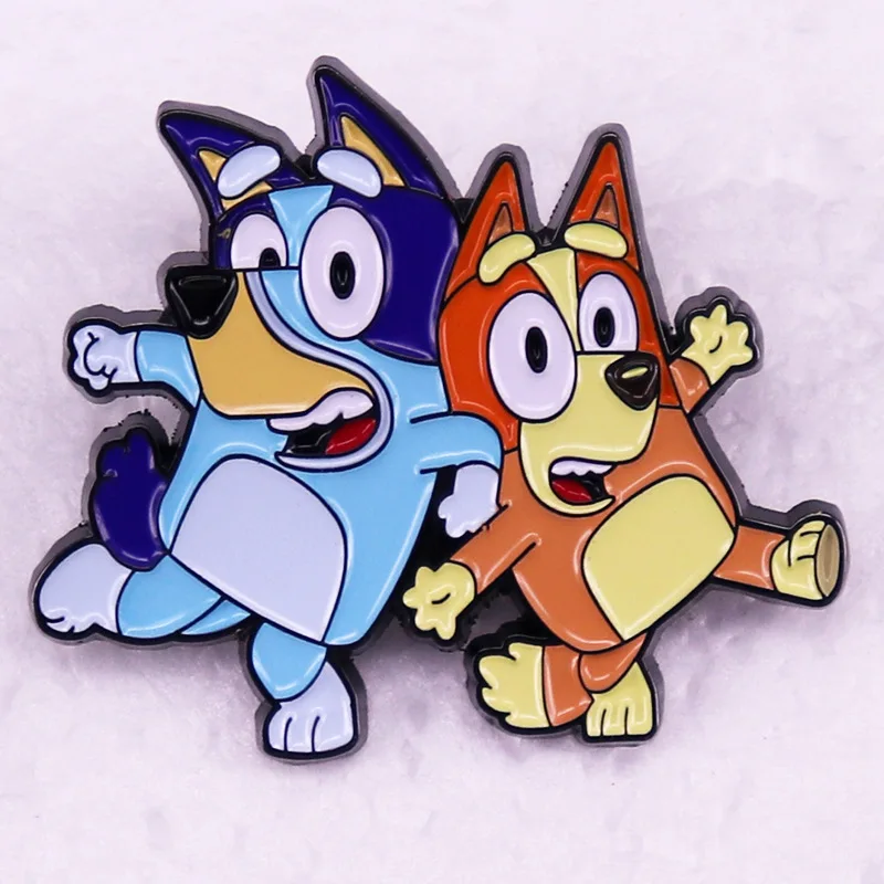 

Children's animation Bruy brooch cartoon dog badge anime new cute accessories around holiday gifts for boys and girls