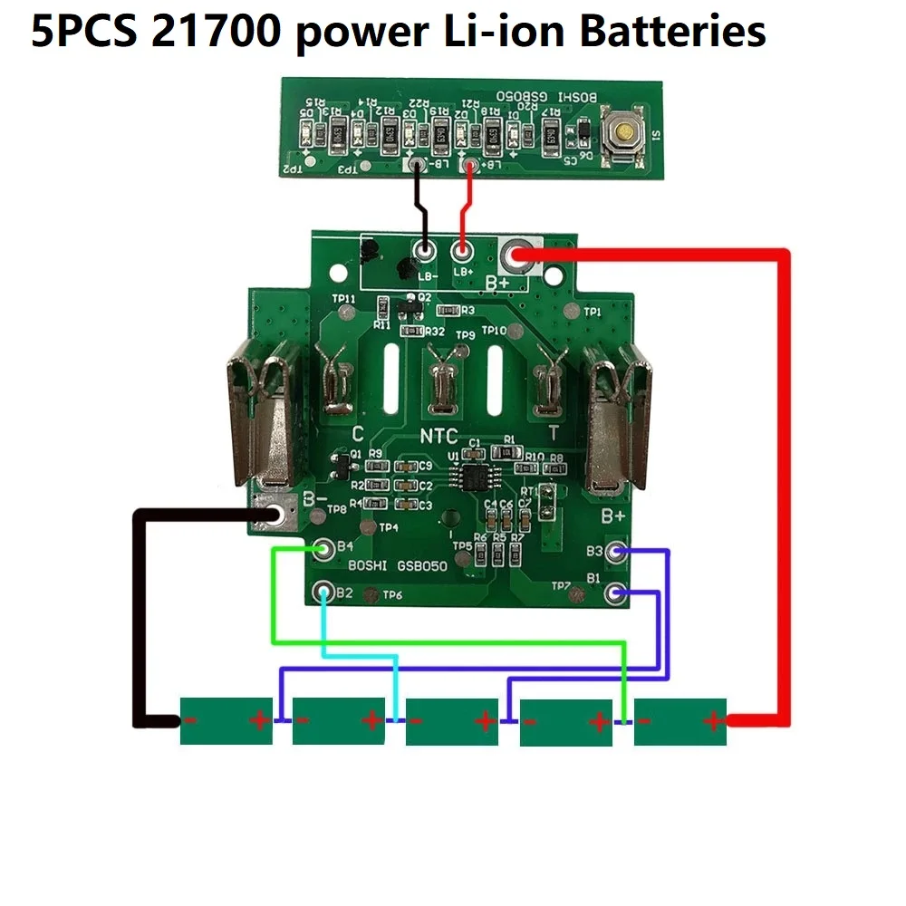 Plastic Case Battery Plastic Case BAT618 Circuit Board For Bosch Li-ion Battery Plastic Case For BAT618 18V 21700
Plastic Case Battery Plastic Case BAT618 Circuit Board For Bosch Li-ion Battery Plastic Case For BAT618 18V 21700