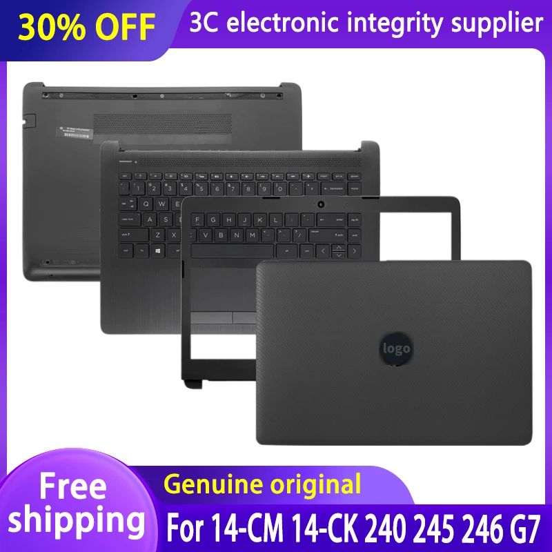 

For HP 14-CM 14-CK 14-DG 240 G7 245 246 G7 Laptop LCD Back Cover/Front Bezel/Hinges/Palmrst/Bottom Case Top Housing L44056-001