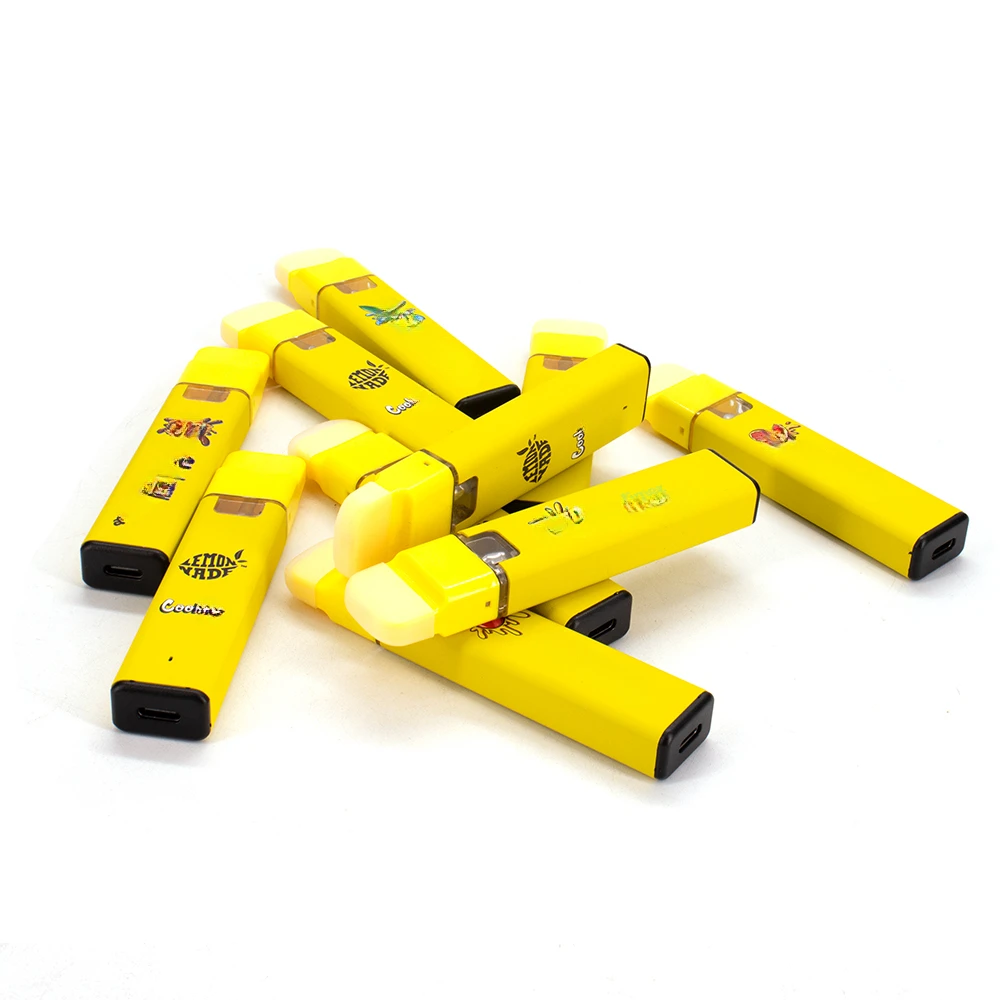 

20pcs Cookie Lemonnade Vape Pens 2ml Rechargeable Vaporizer Pods 380mAh Battery E Cigarettes with Packaging for Thick Oil Empty