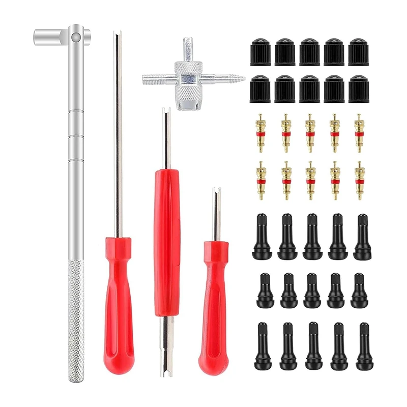 

Valve Stem Puller Installer Tool, Single Head Tire Valve Core Remover Installer Tool(40Pcs) Durable Easy Install