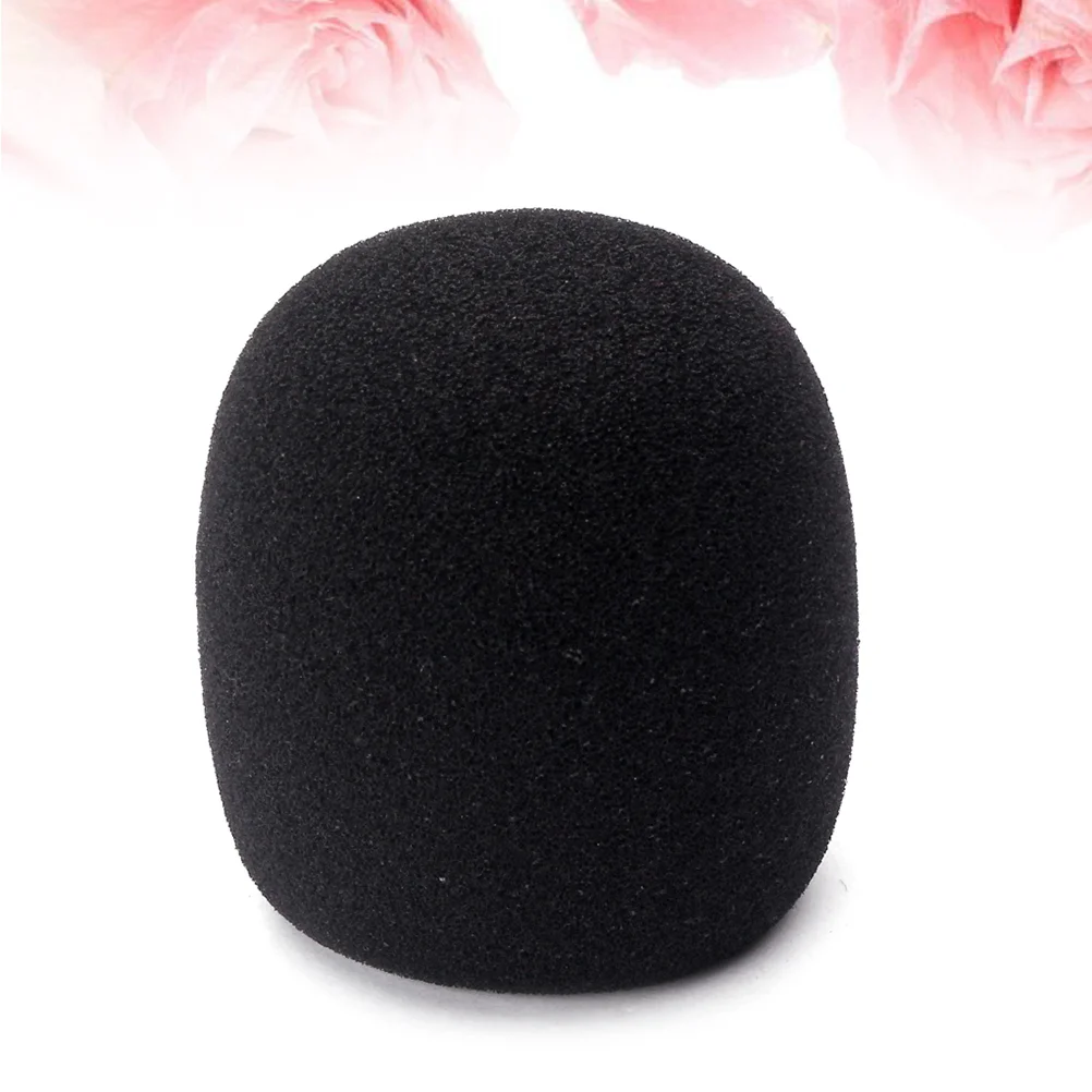 

36mm Microphone Cover Professional Thicken Studio Windscreen Protective Shield Sponge Microphone (Black)