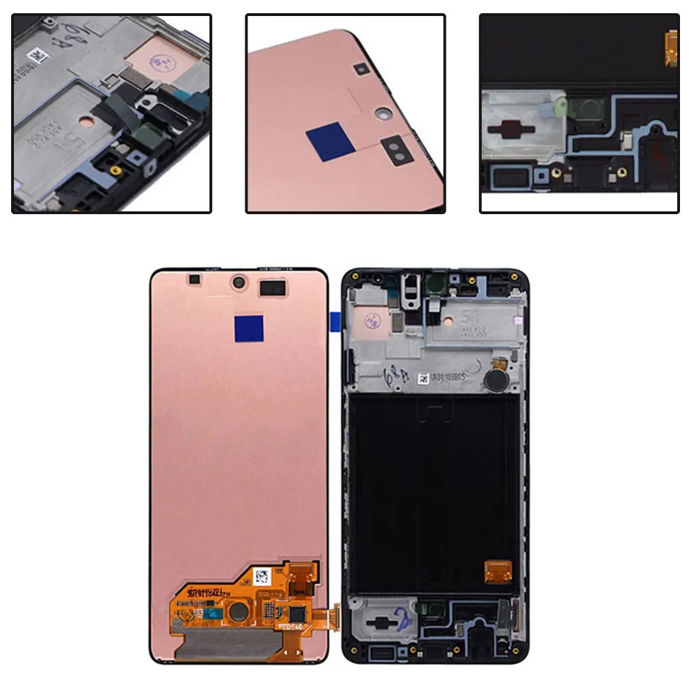 LCD Display Professional LCD Screen Phone AMOLED LCD Screen For Galaxy A51 SM-A515F/DS A515U LCD Touch Screen Digitizer Frame
LCD Display Professional LCD Screen Phone AMOLED LCD Screen For Galaxy A51 SM-A515F/DS A515U LCD Touch Screen Digitizer Frame