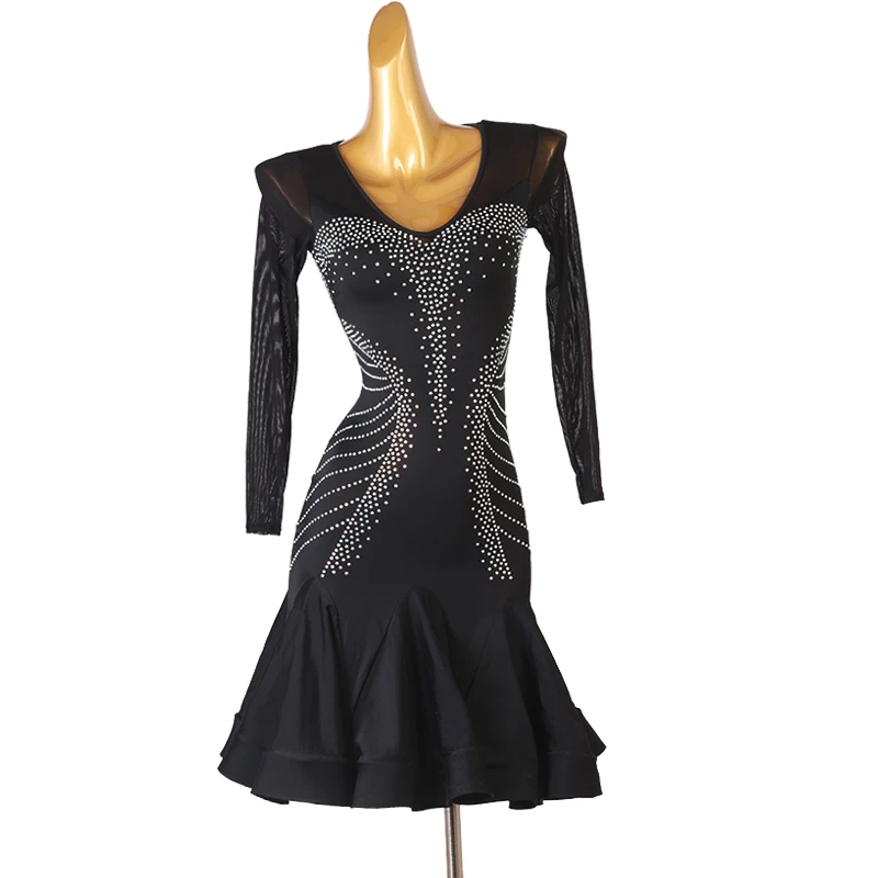 High-end Custom Latin Dance Dress Diamond Tango Cha cha Dance Costume Adult Stage Professional Performance Costume
High-end Custom Latin Dance Dress Diamond Tango Cha cha Dance Costume Adult Stage Professional Performance Costume
