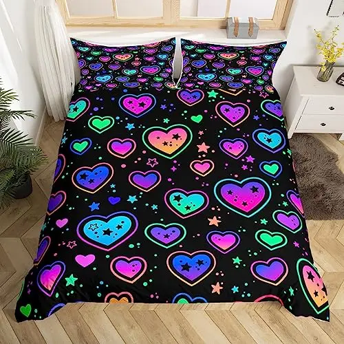 Cute Sweetheart Bedding Set Queen Size Kawaii Decor Bedding Duvet Cover Set for Boys Decor Colorful Cute Honey Comforter Cover
Cute Sweetheart Bedding Set Queen Size Kawaii Decor Bedding Duvet Cover Set for Boys Decor Colorful Cute Honey Comforter Cover