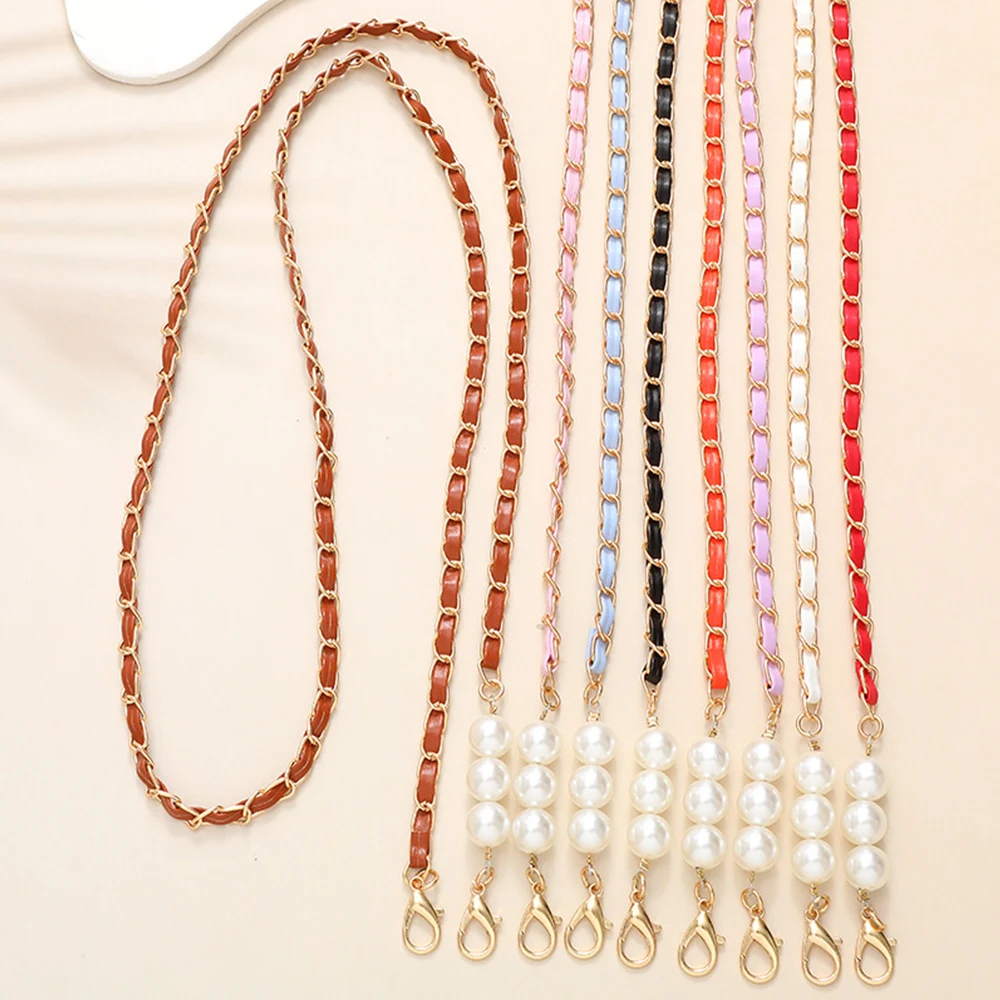 63cm PU Bag Strap Imitate Pearl Crossbody Bag Braided Chain Mobile Phone Case Chain Single Shoulder Strap Bag Accessories Decors
63cm PU Bag Strap Imitate Pearl Crossbody Bag Braided Chain Mobile Phone Case Chain Single Shoulder Strap Bag Accessories Decors