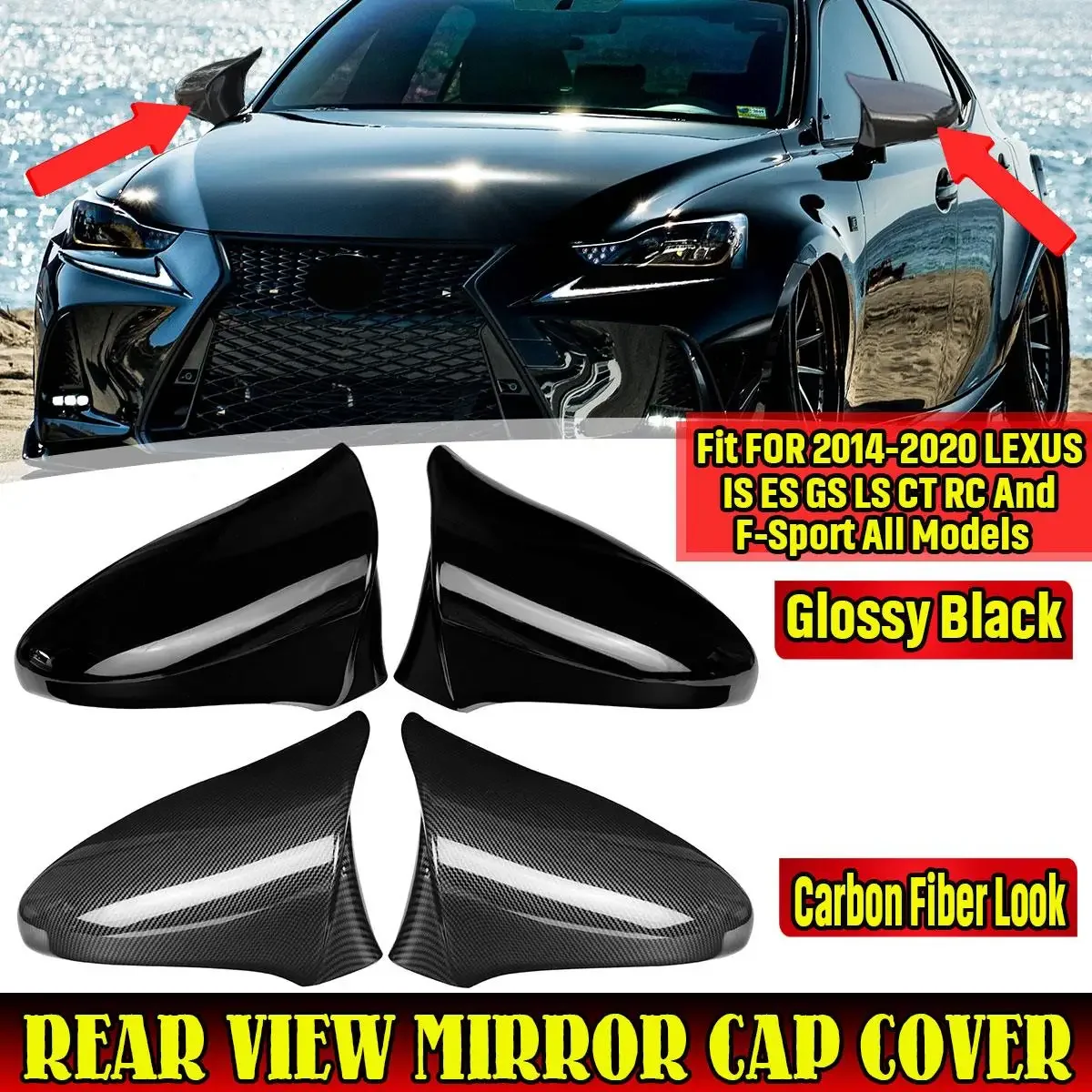 M Style Rear View Mirror Cover Side Mirror Shell For LEXUS IS ES GS LS CT RC F-Sport LHD 2014-2020 Rearview Mirror Cover Cap
M Style Rear View Mirror Cover Side Mirror Shell For LEXUS IS ES GS LS CT RC F-Sport LHD 2014-2020 Rearview Mirror Cover Cap