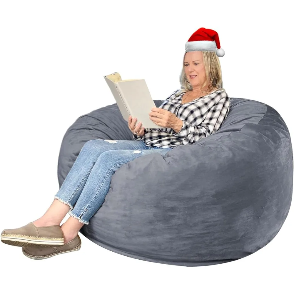 4ft Bean Bag Chair Large Memory Foam Bean Bag Chairs for Adults with Filling,Ultra Soft Dutch Velvet Cover,Round Fluffy Sofa
4ft Bean Bag Chair Large Memory Foam Bean Bag Chairs for Adults with Filling,Ultra Soft Dutch Velvet Cover,Round Fluffy Sofa
