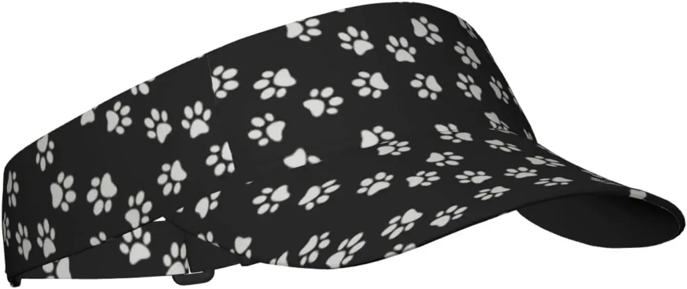 Animal paw Print Sunscreen Visor Hats for Women & Men, Sport Empty Top Baseball Sun Cap, Tennis Visor, Golf Visor Black
Animal paw Print Sunscreen Visor Hats for Women & Men, Sport Empty Top Baseball Sun Cap, Tennis Visor, Golf Visor Black