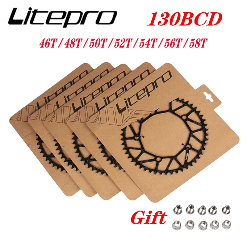 Litepro 130BCD цепное кольцо полый ЧПУ сплав одинарный диск цепное колесо дорожный складной велосипед цепное колесо 48/50/52/54/56/58T велосипедные части
Litepro 130BCD цепное кольцо полый ЧПУ сплав одинарный диск цепное колесо дорожный складной велосипед цепное колесо 48/50/52/54/56/58T велосипедные части
