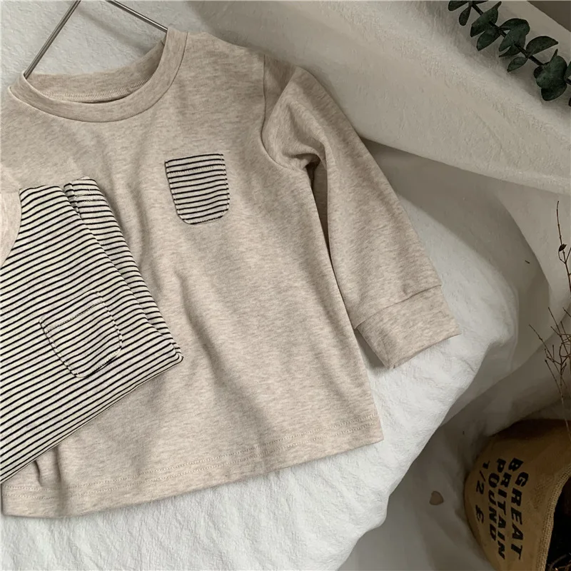 2025 Autumn New Baby Long Sleeve T Shirts Boys Girls Striped Casual Tops Toddler Loose Versatile Bottoming Shirt Kids Clothes 13 Sef3d1117427745bb9085618ee5bc4cbad
