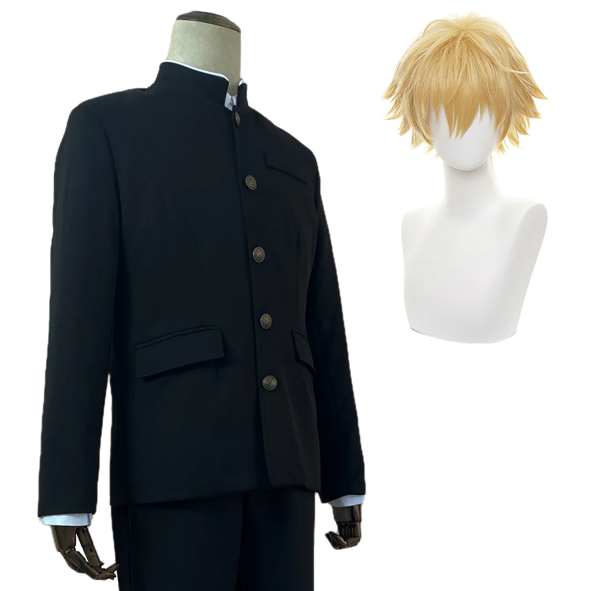 HOLOUN Anime Chainsaw Man Cosplay Costume Denji Yoshida Hirofumi Black School Uniform DK Wig Fake Hair Halloween Christmas Gift
HOLOUN Anime Chainsaw Man Cosplay Costume Denji Yoshida Hirofumi Black School Uniform DK Wig Fake Hair Halloween Christmas Gift