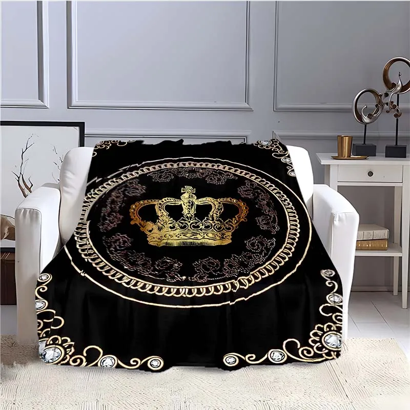 Golden Crown Blanket Royal Crown Soft Warm Flannel Home Blankets and Throws Lightweight Blanket for Adult King Queen Full Size
Golden Crown Blanket Royal Crown Soft Warm Flannel Home Blankets and Throws Lightweight Blanket for Adult King Queen Full Size