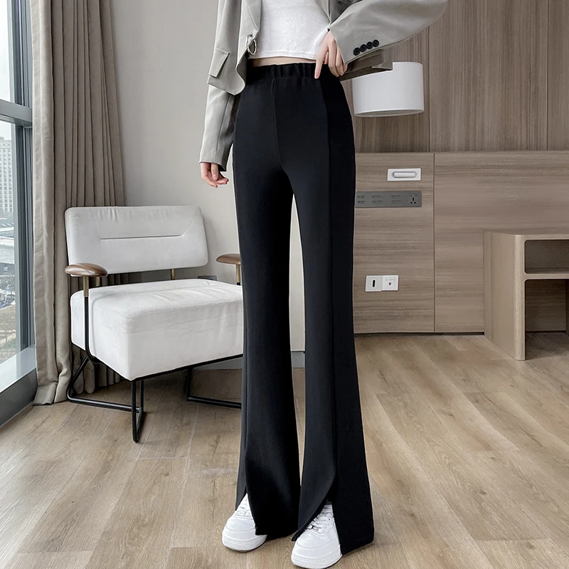 Women Black Suits Pants Y2K High Waist Stretch Skinny Flare Pants Spring Elegant Trousers Female Pantalones Mujer Boot Cut 6886
Women Black Suits Pants Y2K High Waist Stretch Skinny Flare Pants Spring Elegant Trousers Female Pantalones Mujer Boot Cut 6886