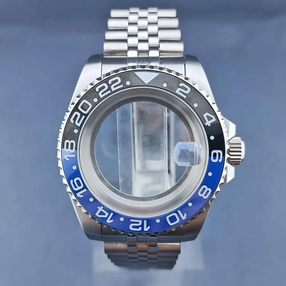40mm watch case FIT nh34 nh35 movement 316L stainless steel sapphire glass dual turn watch bezel transparent back cover
40mm watch case FIT nh34 nh35 movement 316L stainless steel sapphire glass dual turn watch bezel transparent back cover