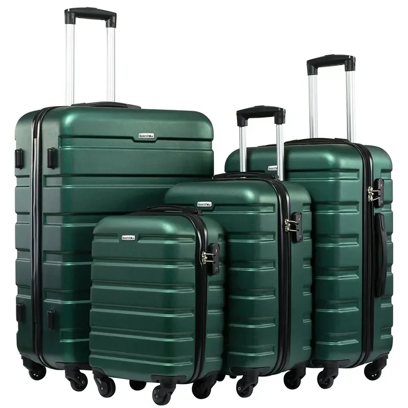 

Luggage 4 piece Sets Suitcase Fashion Carry-on Bag 16/20/24/28" inch Rolling Luggage Travel Bag Password Trolley Case Suitcases