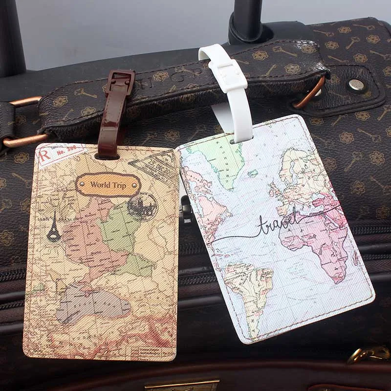 Creative World Map Travel Accessories Luggage Tag PU Suitcase ID Addres Holder Baggage Boarding Tag Portable Label Luggage Tag
Creative World Map Travel Accessories Luggage Tag PU Suitcase ID Addres Holder Baggage Boarding Tag Portable Label Luggage Tag