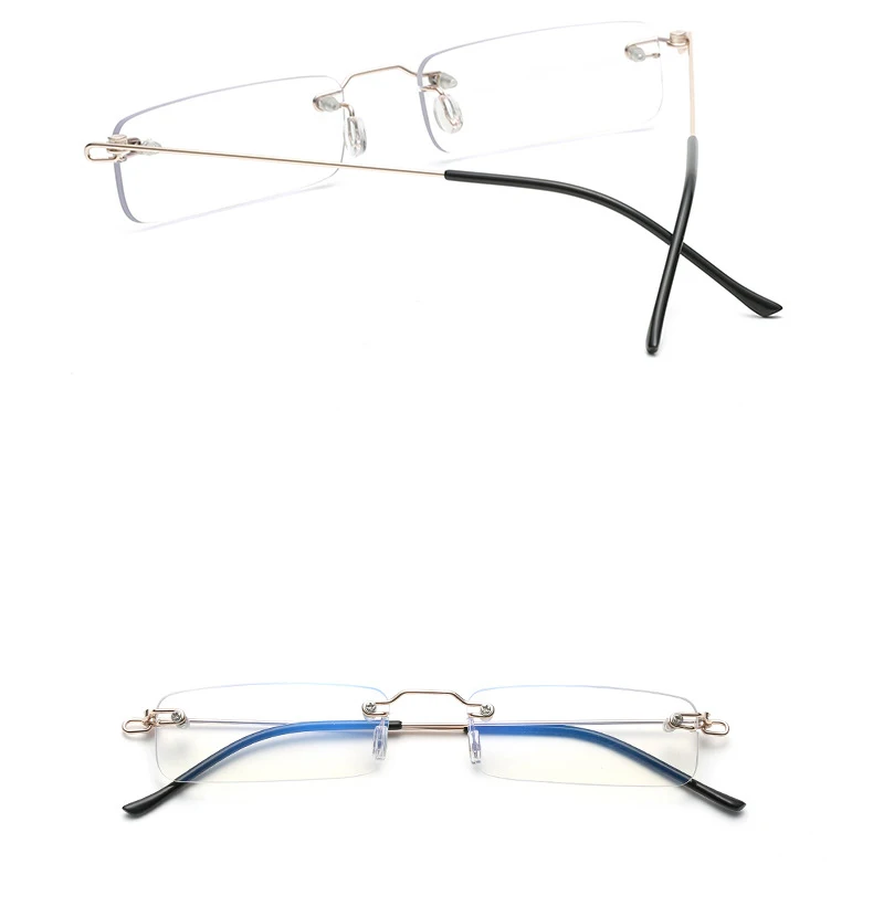 Men's Anti Blue Light Blocking Reading Glasses Cut Frameless Metal HD Lens Eyewear Women Prescription Presbyopic Glasses +400 20 Mallzona Sef48e5d623ff455f8f5e8cdc0de541d9D Men's Anti Blue Light Blocking Reading Glasses Cut Frameless Metal HD Lens Eyewear Women Prescription Presbyopic Glasses +400 Mallzona