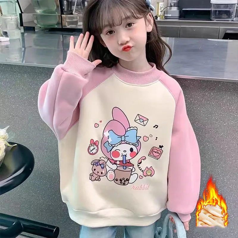 New Sanrio Girls Plus Fleece Hoodie Kawaii Anime My Melody Long Sleeve Tops Winter Sweet Cute Warm Babys Clothes Gift for Kids
New Sanrio Girls Plus Fleece Hoodie Kawaii Anime My Melody Long Sleeve Tops Winter Sweet Cute Warm Babys Clothes Gift for Kids