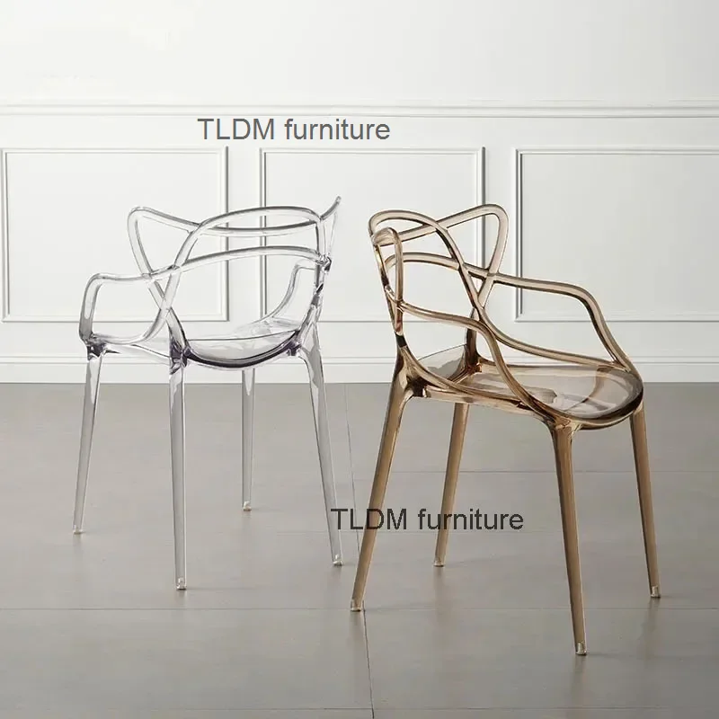 Nordic Transparent Acrylic Dining Chairs Dining Room Furniture Plastic Crystal Chair Minimalist Single Creative Dining Chair
Nordic Transparent Acrylic Dining Chairs Dining Room Furniture Plastic Crystal Chair Minimalist Single Creative Dining Chair