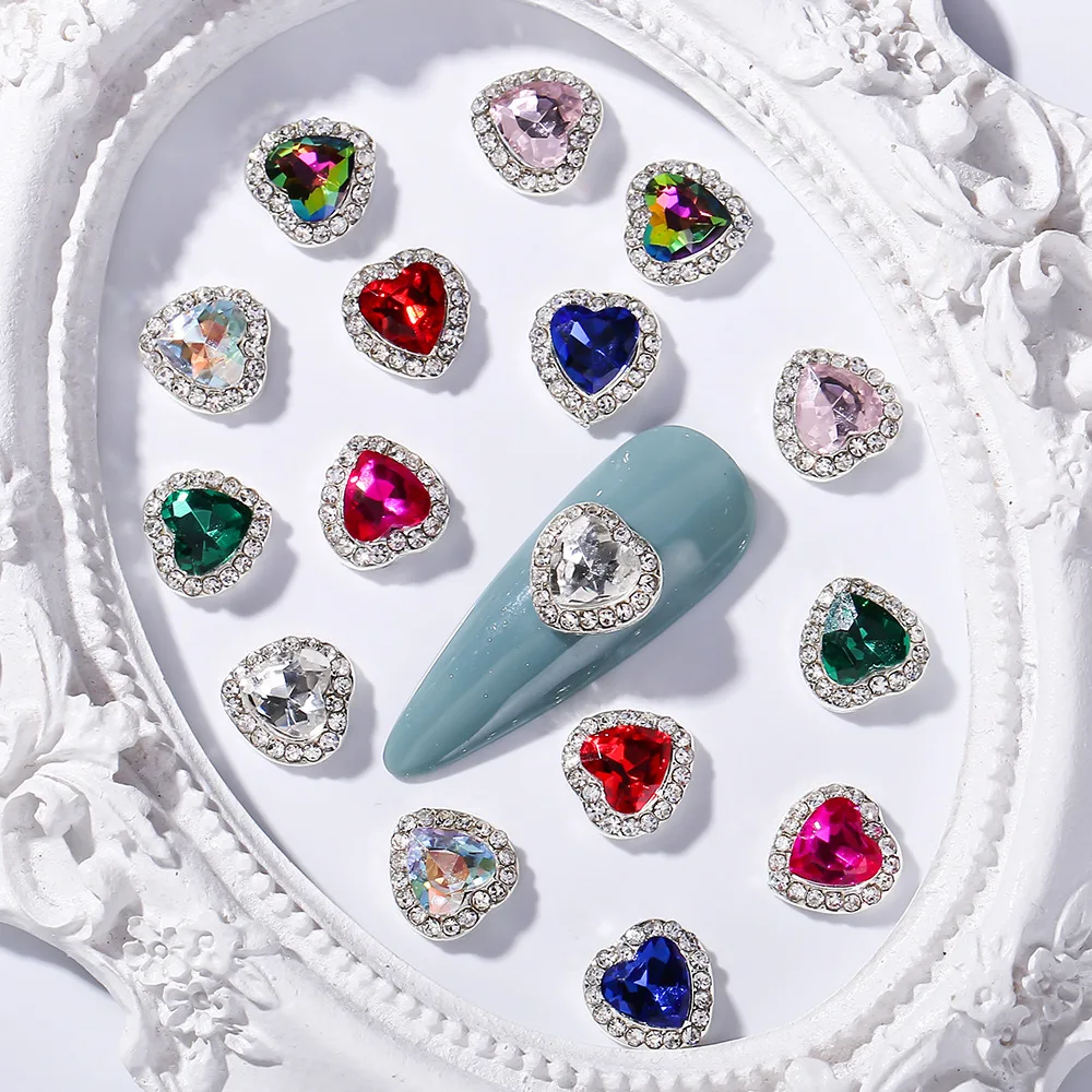 Nail Jewelry Alloy Diamond Jewelry Three-dimensional Love Heart Inlaid Diamond Ocean Heart Nail Decorative Accessories
Nail Jewelry Alloy Diamond Jewelry Three-dimensional Love Heart Inlaid Diamond Ocean Heart Nail Decorative Accessories