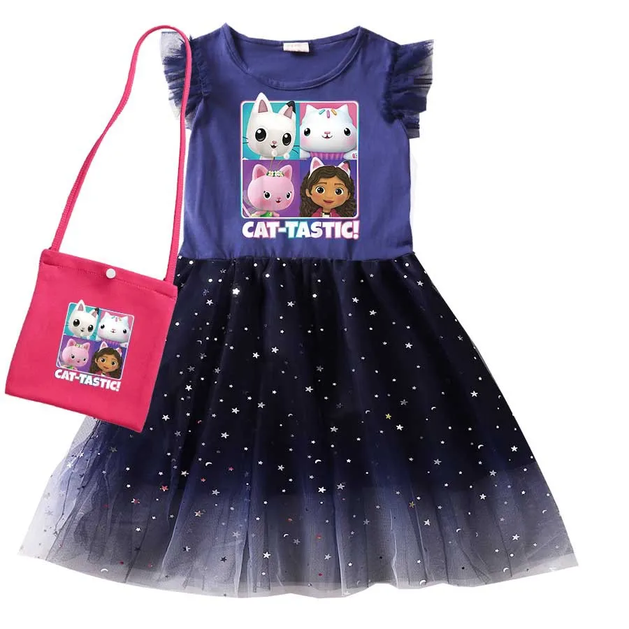 Gabby's Doll House Costume Girls Baby Princess Dress For Star Mesh Dress+Bag 2pcs Children Carnival Birthday Party 3 6 8 10 12Y
Gabby's Doll House Costume Girls Baby Princess Dress For Star Mesh Dress+Bag 2pcs Children Carnival Birthday Party 3 6 8 10 12Y
