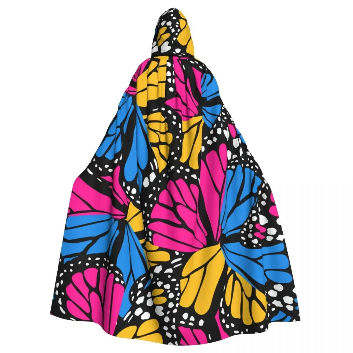 Unisex Adult Butterfly Wings Colorful Cloak With Hood Long Witch Costume Cosplay 
Unisex Adult Butterfly Wings Colorful Cloak With Hood Long Witch Costume Cosplay