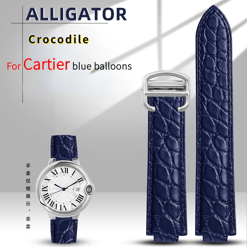 Crocodile leather watch strap For Cartier blue balloon WSBB0025 W69012Z4 14-8mm 16-8mm 18-11mm 20-12mm 22-14mm convex watchband
Crocodile leather watch strap For Cartier blue balloon WSBB0025 W69012Z4 14-8mm 16-8mm 18-11mm 20-12mm 22-14mm convex watchband