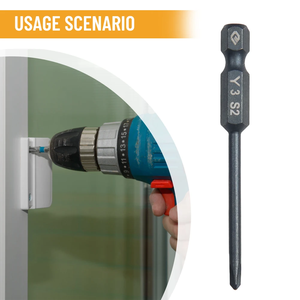 Screwdriver Bit Set 65mm 1/4inch Hex Shank Tri-Wing Electric Screwdriver Bit Magnetic Y Tip Head Y3 Y4 Y5 Y6 Drill Bit Tools
Screwdriver Bit Set 65mm 1/4inch Hex Shank Tri-Wing Electric Screwdriver Bit Magnetic Y Tip Head Y3 Y4 Y5 Y6 Drill Bit Tools