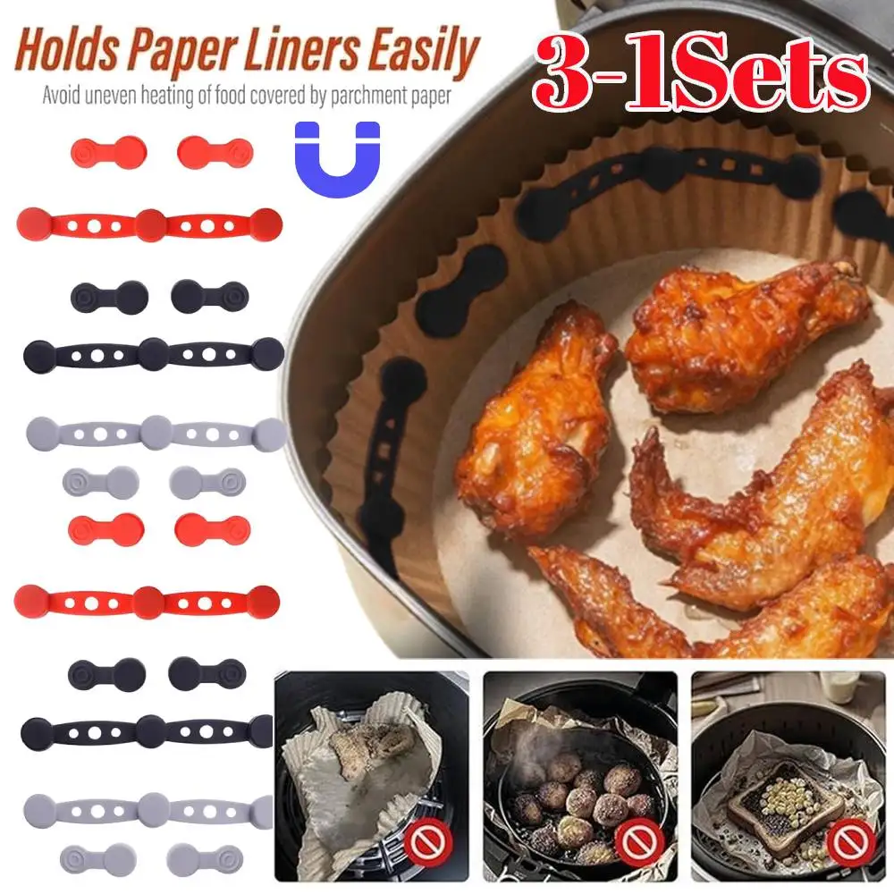 Air Fryer Magnet Silicone Buckle Baking Paper Fixation Tool Lock Disposable Liners Magnetic Air Fryer Buckle for Kitchen Baking: 3 - 5 Days Free Delivery Only UK Air Fryer Magnet Silicone Buckle Baking Paper Fixation Tool Lock Disposable Liners Magnetic Air Fryer Buckle for Kitchen Baking: 3 - 5 Days Free Delivery Only UK