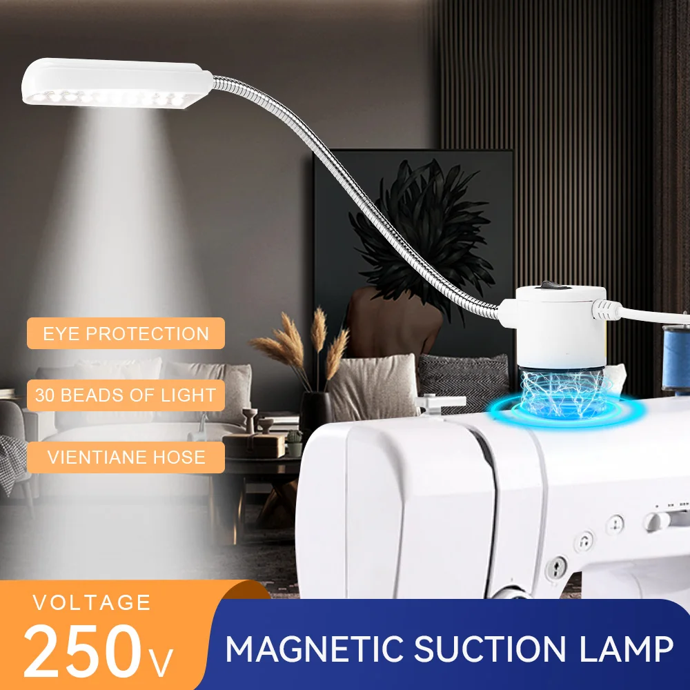 30 LED Sewing Machine Lighting Lamp Industrial Clothing Machine Accessories Multifunctional Flexible Work for Workbench
30 LED Sewing Machine Lighting Lamp Industrial Clothing Machine Accessories Multifunctional Flexible Work for Workbench