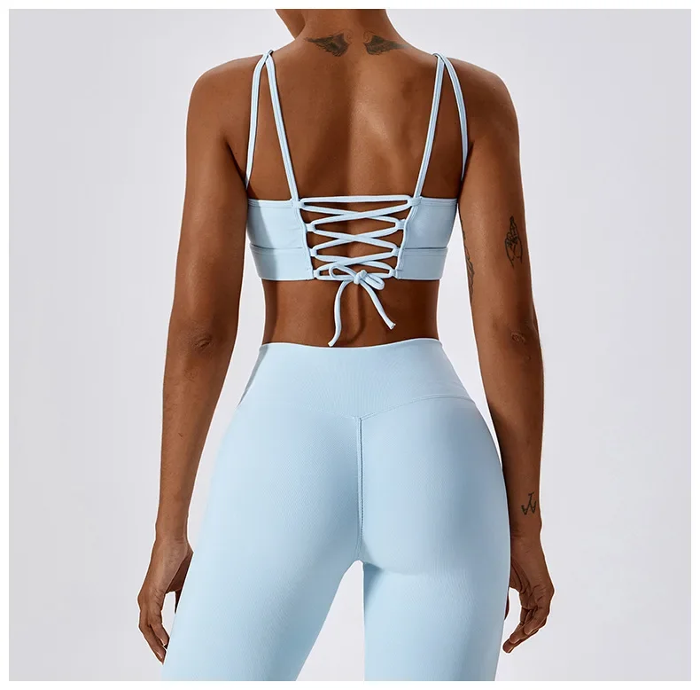 Strap quick drying and beautiful back bra running fitness sports bra, tight yoga suit top women clothes
Strap quick drying and beautiful back bra running fitness sports bra, tight yoga suit top women clothes