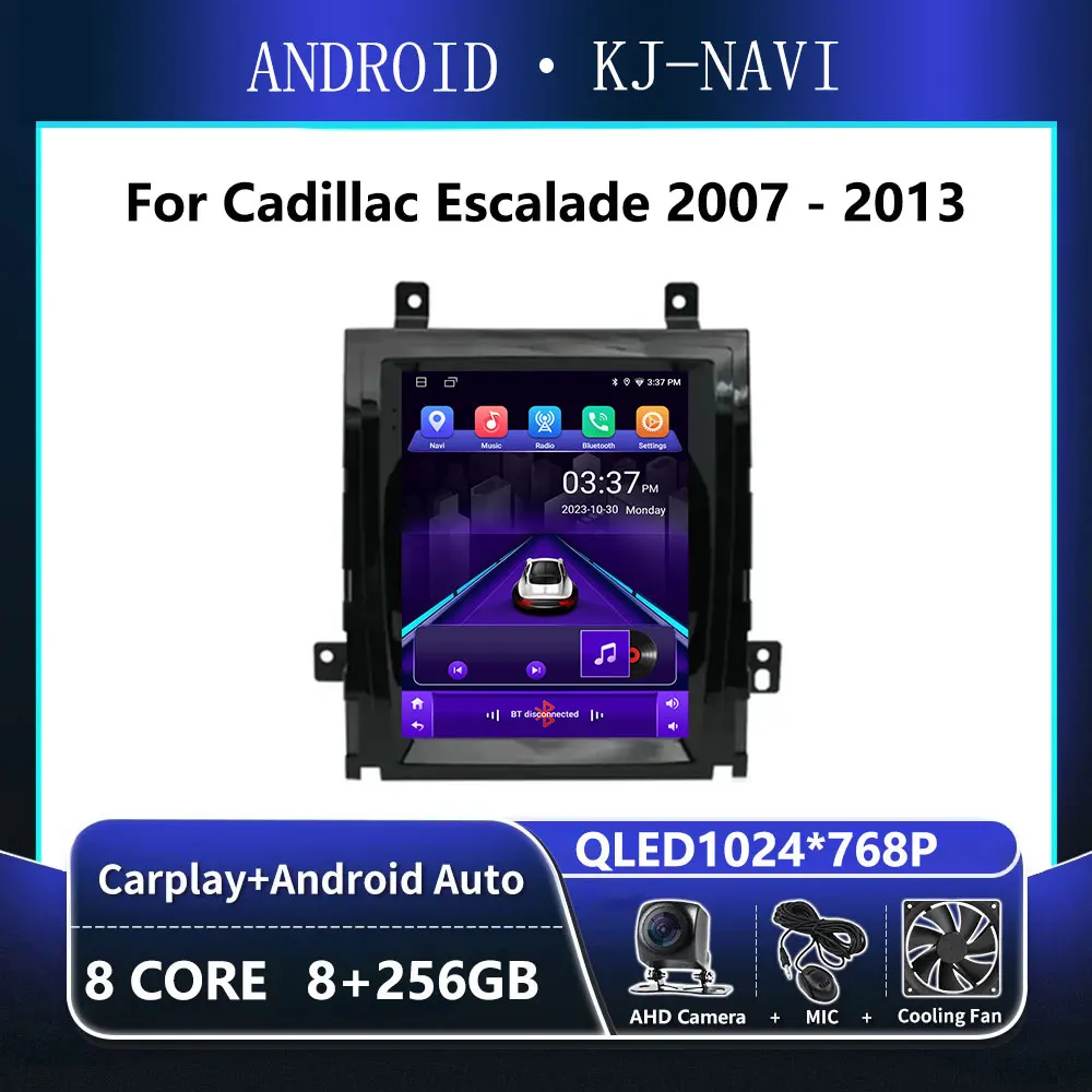 

9.7 Android 13 Carplay For Cadillac Escalade 2007 - 2013 Stereo Car Radio Multimedia Player GPS Navigation 2 din