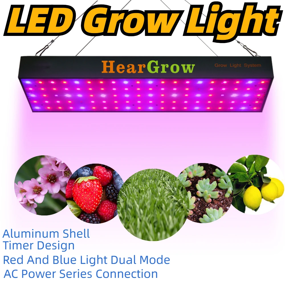 HearGrow 2000W HPS Aluminum Shell LED Grow Lights Planting Indoors Greenhouse Tents Plants Growing Lamp Growbox
HearGrow 2000W HPS Aluminum Shell LED Grow Lights Planting Indoors Greenhouse Tents Plants Growing Lamp Growbox